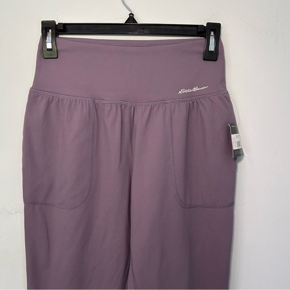 NWT Eddie Bauer Purple Hi-Rise Ankle Cuff Joggers Size XS - Picture 2 of 10